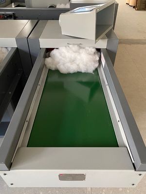 Coton de Sofa Fiber Carding Machine For cardant Grey Color Green Belt